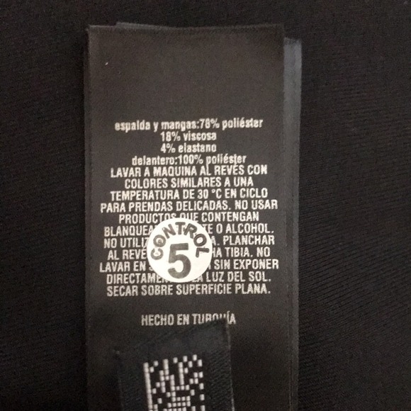 Ted Baker Black Tall Fit light weight Full Zip and Snap Bomber jacket size 4 - Picture 7 of 12